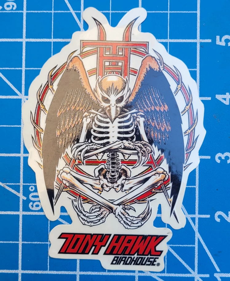 Vintage Birdhouse Skateboards Tony Hawk Skull sticker
