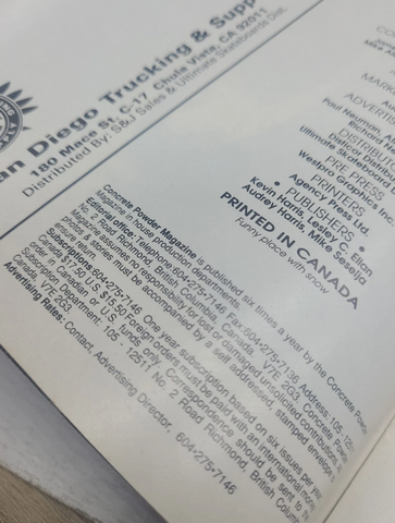 Concrete Powder #5 - 1990's Skateboard / Snowboard Magazine