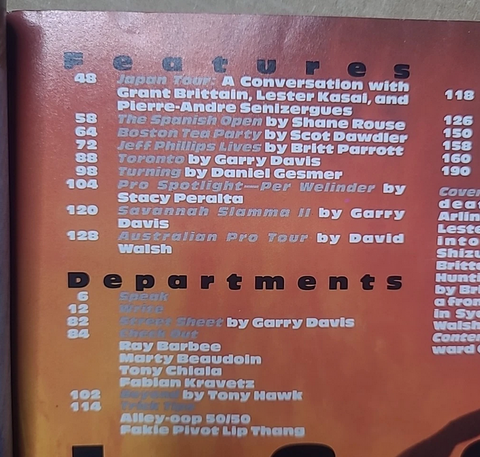 Transworld Skateboarding Magazine October 1988 - Jeff Phillips Per Welinder