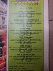 THRASHER SKATEBOARD MAGAZINE July 1990 Eddie Reatagui Robert Williams Hawaii