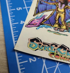 Vintage 1992 Surf Crazed Comics James Brown Christ Cross Clear  STICKER