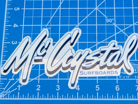McCrystal Surfboards Sticker - Ventura Surf Vintage Surfing 7.5" Sticker