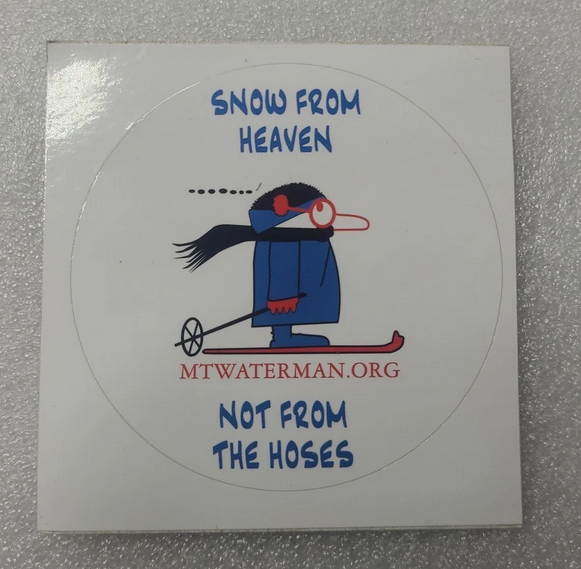 RARE Mt Waterman Ski Resort Sticker