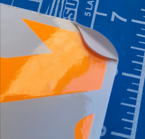 Vintage Grind King Skateboard Trucks Sticker - Large 6.25" Rare Orange