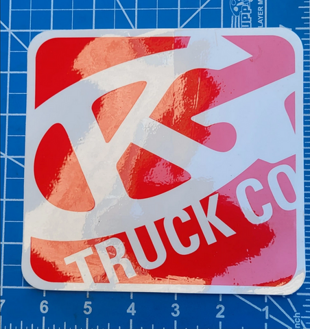 Vintage Grind King Skateboard Trucks Sticker - Large 6.25" Rare Red