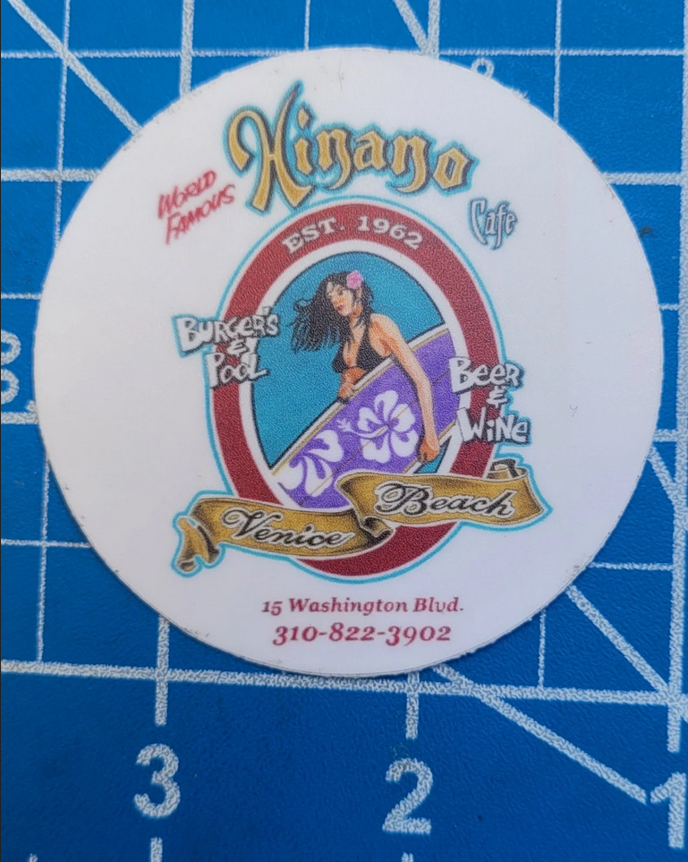 Hinano Cafe Venice Beach Sticker