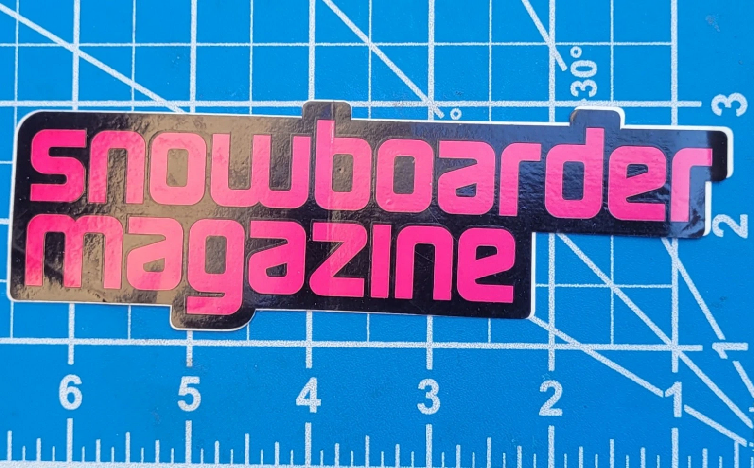 Vintage Snowboarder Magazine  STICKER 6"