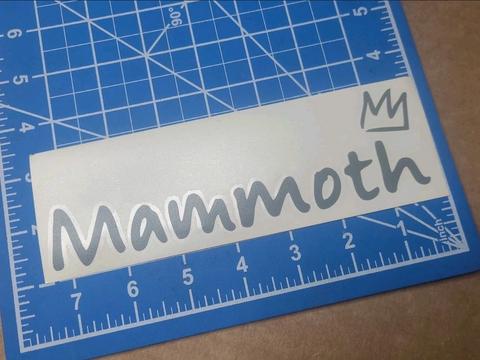 Mammoth Mountain Decal 7.5" Snowboard Ski - Transfer Sticker