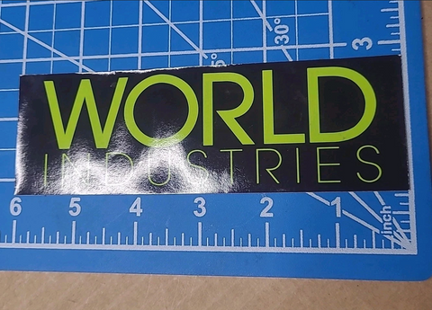 Vintage World Industries Skateboard Sticker - 6"