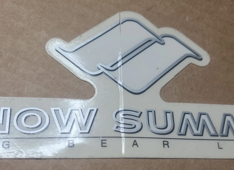 Vintage Snow Summit Big Bear Lake Clear Sticker Decal - 6.5"