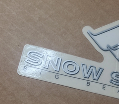 Vintage Snow Summit Big Bear Lake Clear Sticker Decal - 6.5"