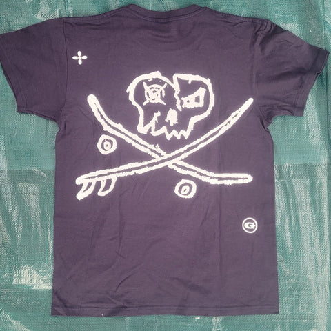 LOCALIZE SKULL SK8/SURF TEE