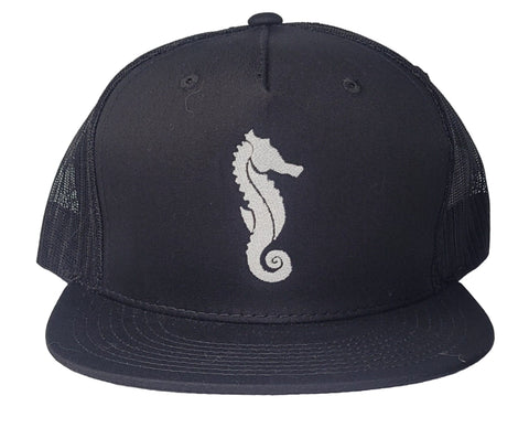 Seahorse Embroidered Trucker Hat