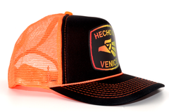 HECHO EN VENICE RASTA NEON TRUCKER HAT