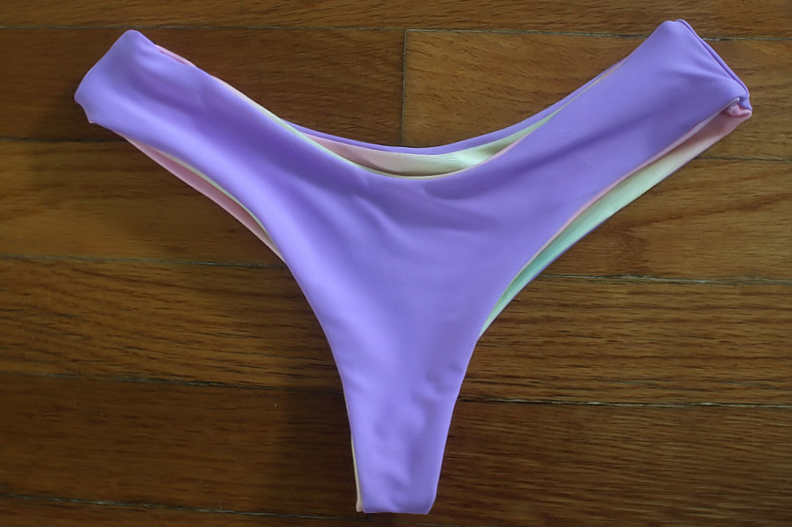 Kaley’s Kini Bottom: Purple & Rainbow Tie-Dye